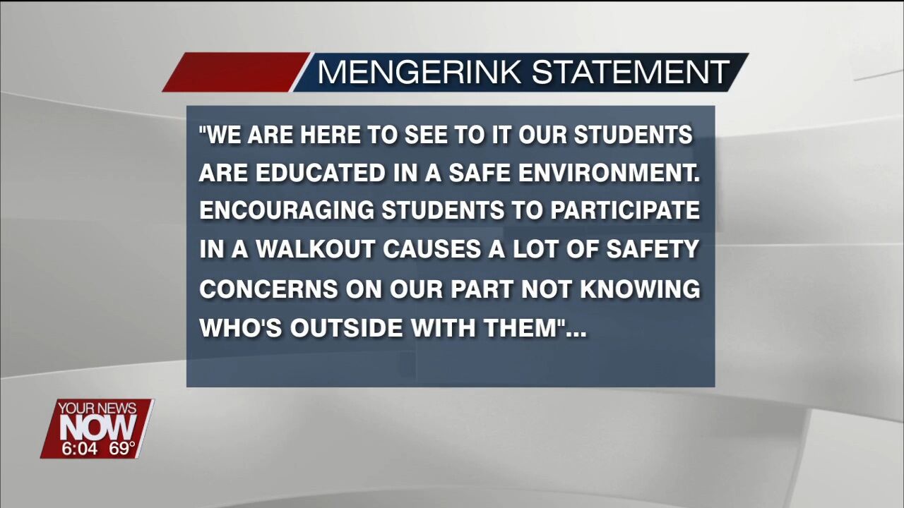 Group of Elida High School students stage walkout amid bathroom concerns